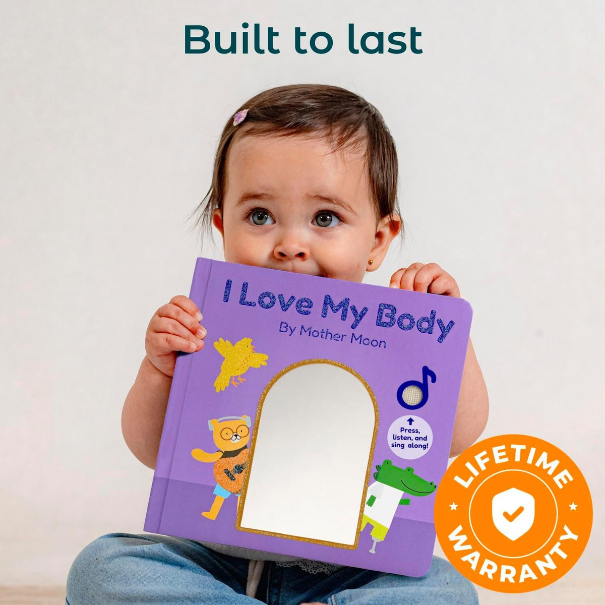 Cali's Books Nursery Rhyme Sound Book A-Tisket-A-Tasket button invites rhythmic play