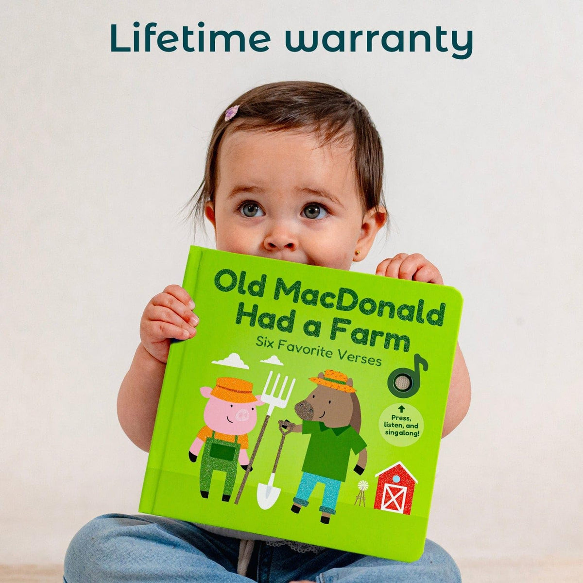 Cali's Books Old MacDonald Farm durable design emphasizes long-lasting toddler use.