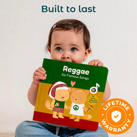 Cali's Books Reggae musical book song list display features favorite tracks.