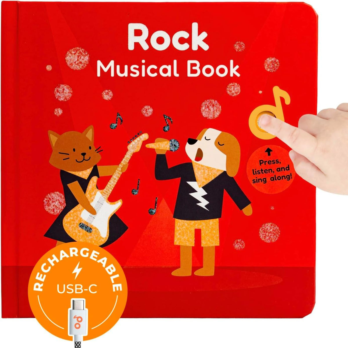 Cali's Books Rock Music Book cover with bright art inviting exploration.