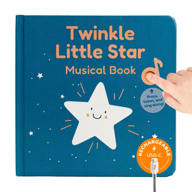 Cali's Books Twinkle Twinkle Star cover showing sturdy board pages for safe toddler handling.