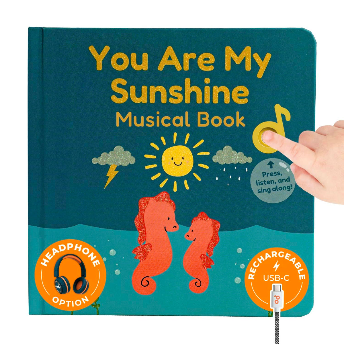 Cali's Books You Are My Sunshine music book cover invites joyful reading and singing with toddlers.