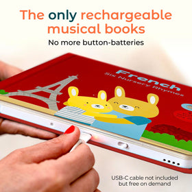 Cali's Books sound book buttons lit up for easy, engaging play.