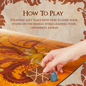 Calliope Tsuro dragon pawns indicate player movement and competition.