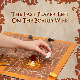Calliope Tsuro game board features an elegant, Asian-inspired design.