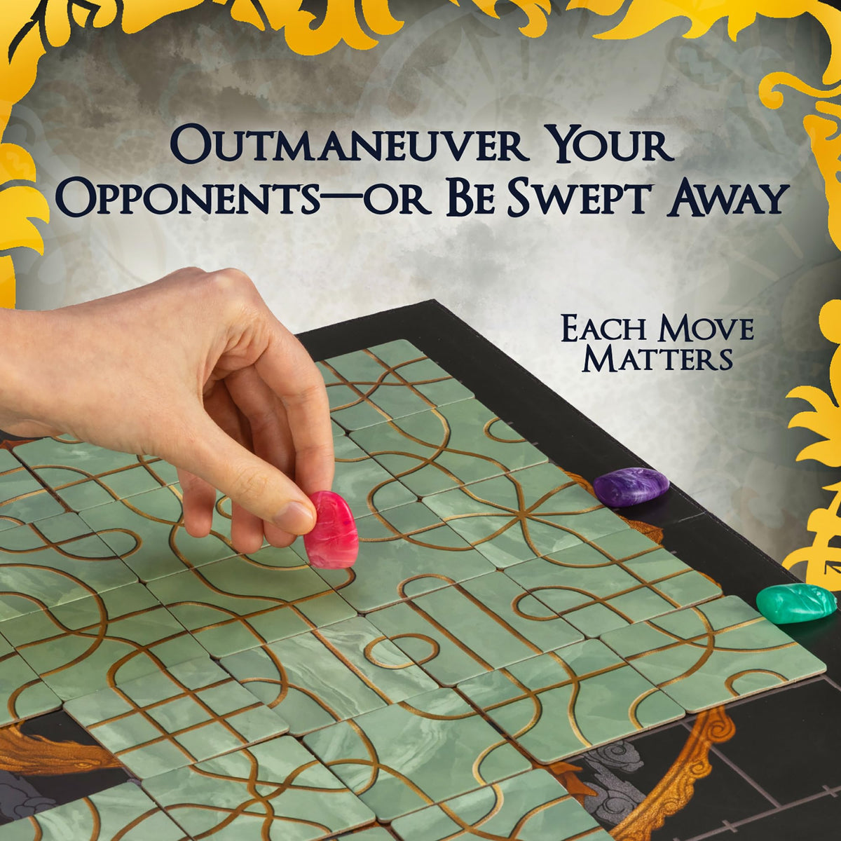 Calliope Tsuro redesigned board improves readability and smoother tile placement.