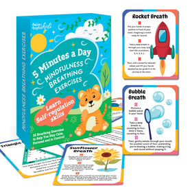 Calm and Joyful Kids breathing cards guide kids through breaths to support focus in class.