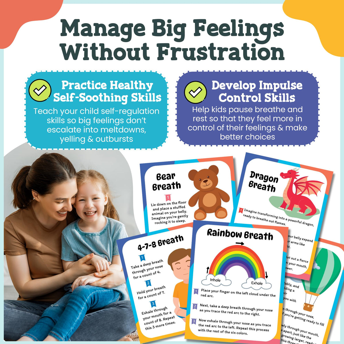 Calm and Joyful Kids mindfulness corner kit visual supports calm during transitions.