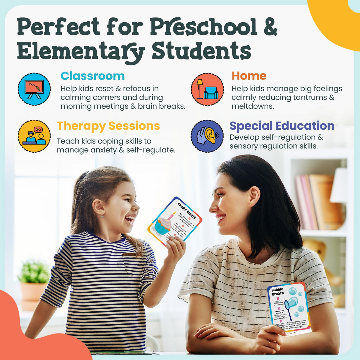 Calm and Joyful Kids SEL activities support self-regulation in classrooms.