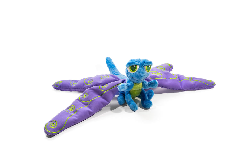 Calm Caterpillar Flutter Dragonfly 3lb weighted plush toy grounding during transitions.