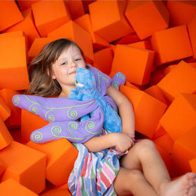 Calm Caterpillar Flutter Dragonfly durable soft fabric and safe materials.
