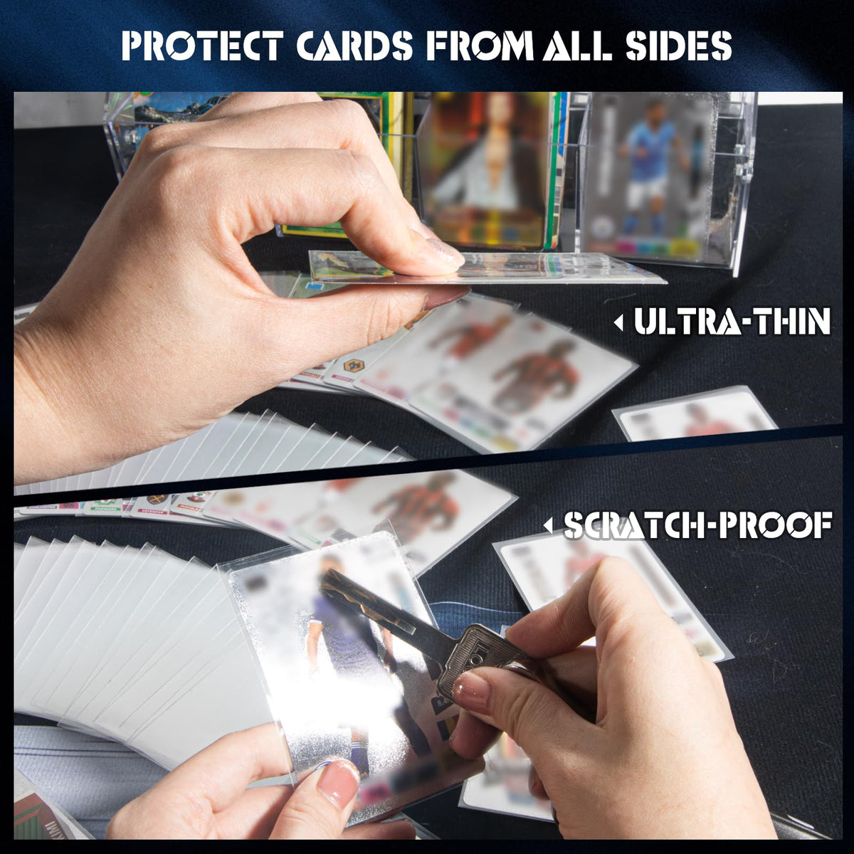 Calmhaven MTG TCG and sports cards sleeve protects artwork and color