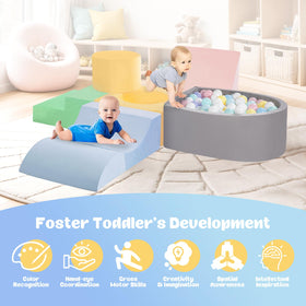 CAMELUS ball pit for toddlers with up to 200 balls (not included).