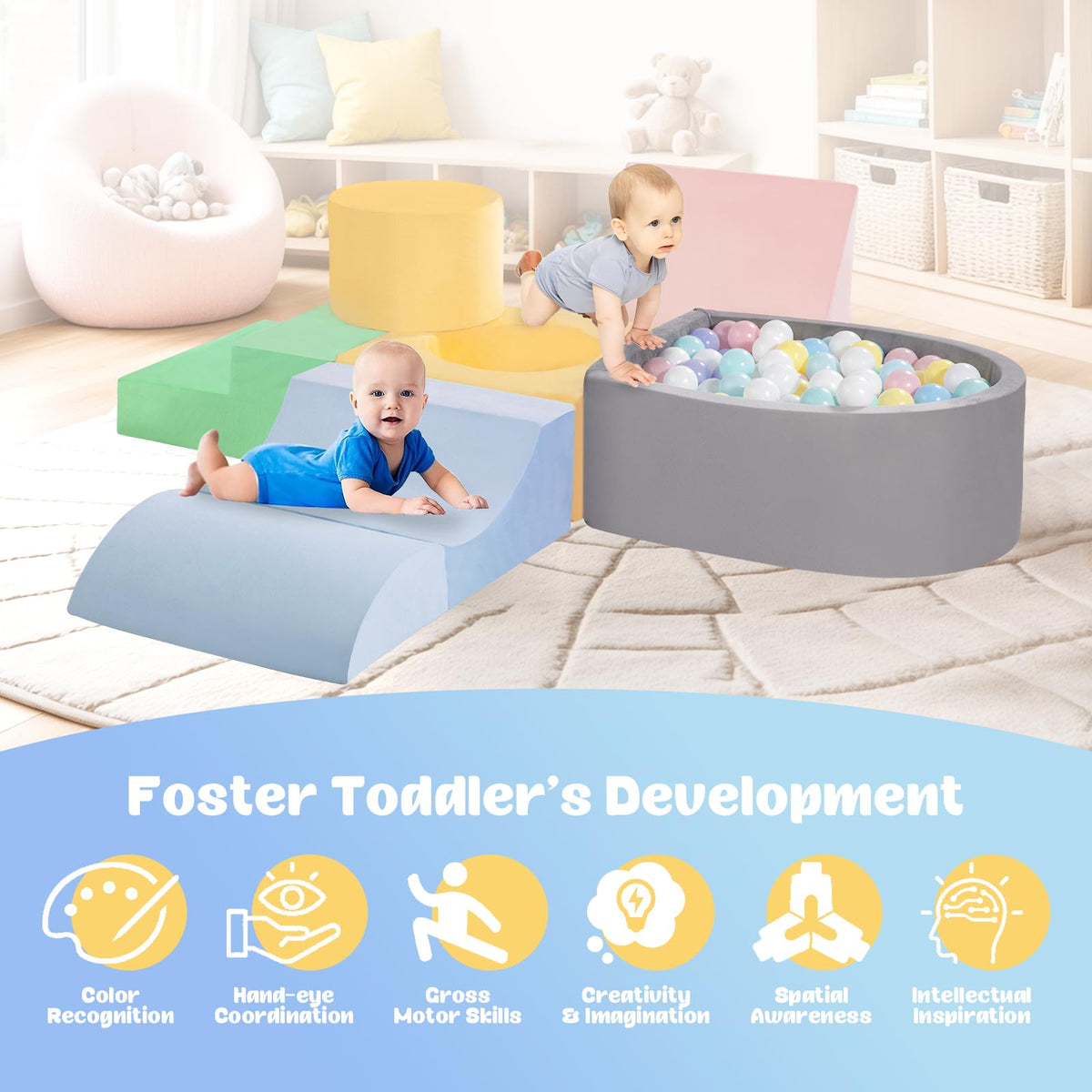 Camelus soft fabric climbing blocks highlight premium texture and kid-safe design.