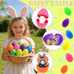 CAMIRUS 2-4-inch Easter eggs are lightweight and simple for kids to handle during hunts.