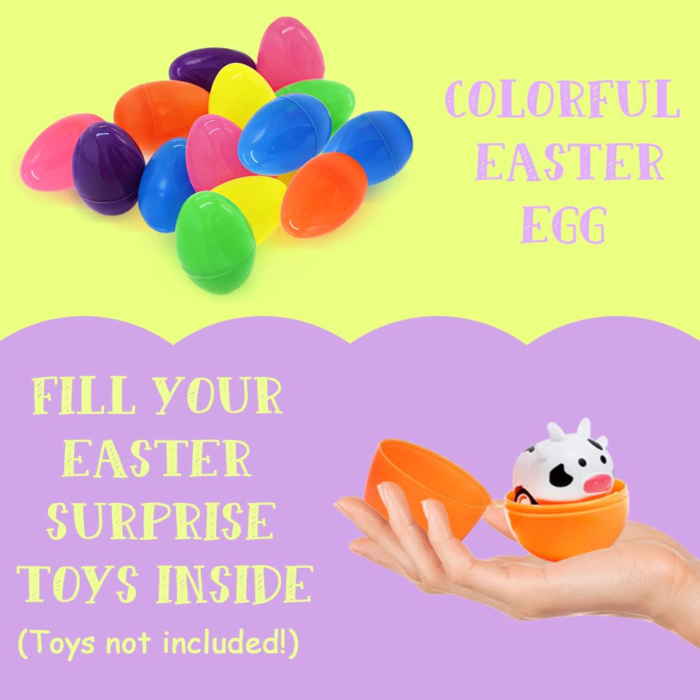 CAMIRUS bright color assorted eggs provide durable, reusable decorations and playful filler.