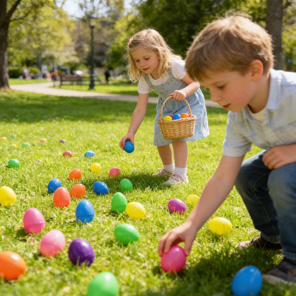 CAMIRUS durable reusable plastic eggs designed for long-term Easter use.