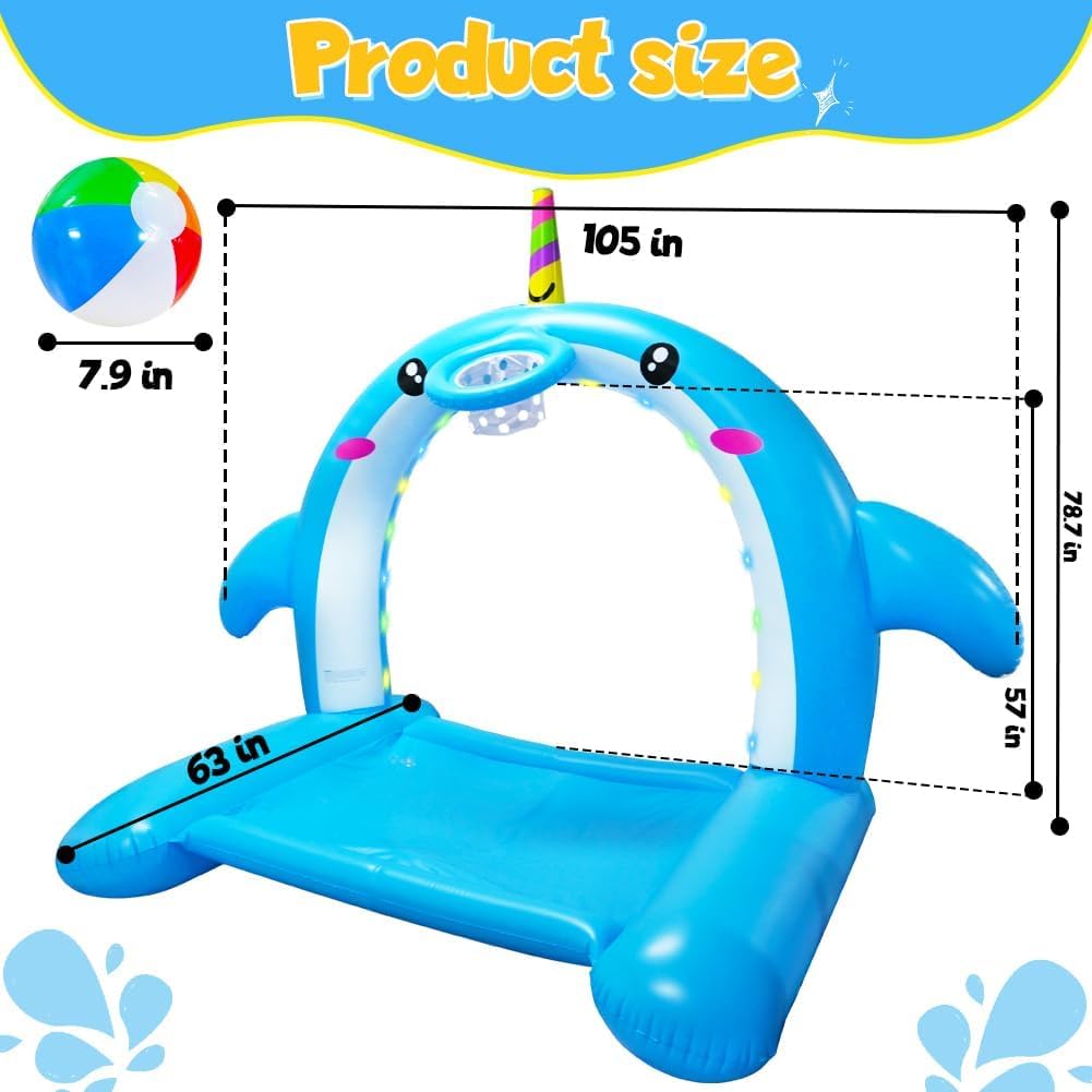 CAMIRUS inflatable balls included for instant basketball hoop fun.