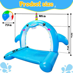 CAMIRUS inflatable balls included for instant basketball hoop fun.