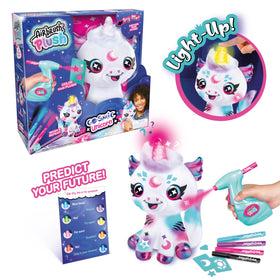 Canal Toys Airbrush Plush four-color palette highlighting easy color selection.