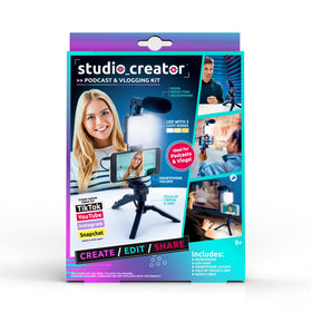 Canal Toys Studio Creator Podcast Kit LED light with three modes helps set mood quickly.