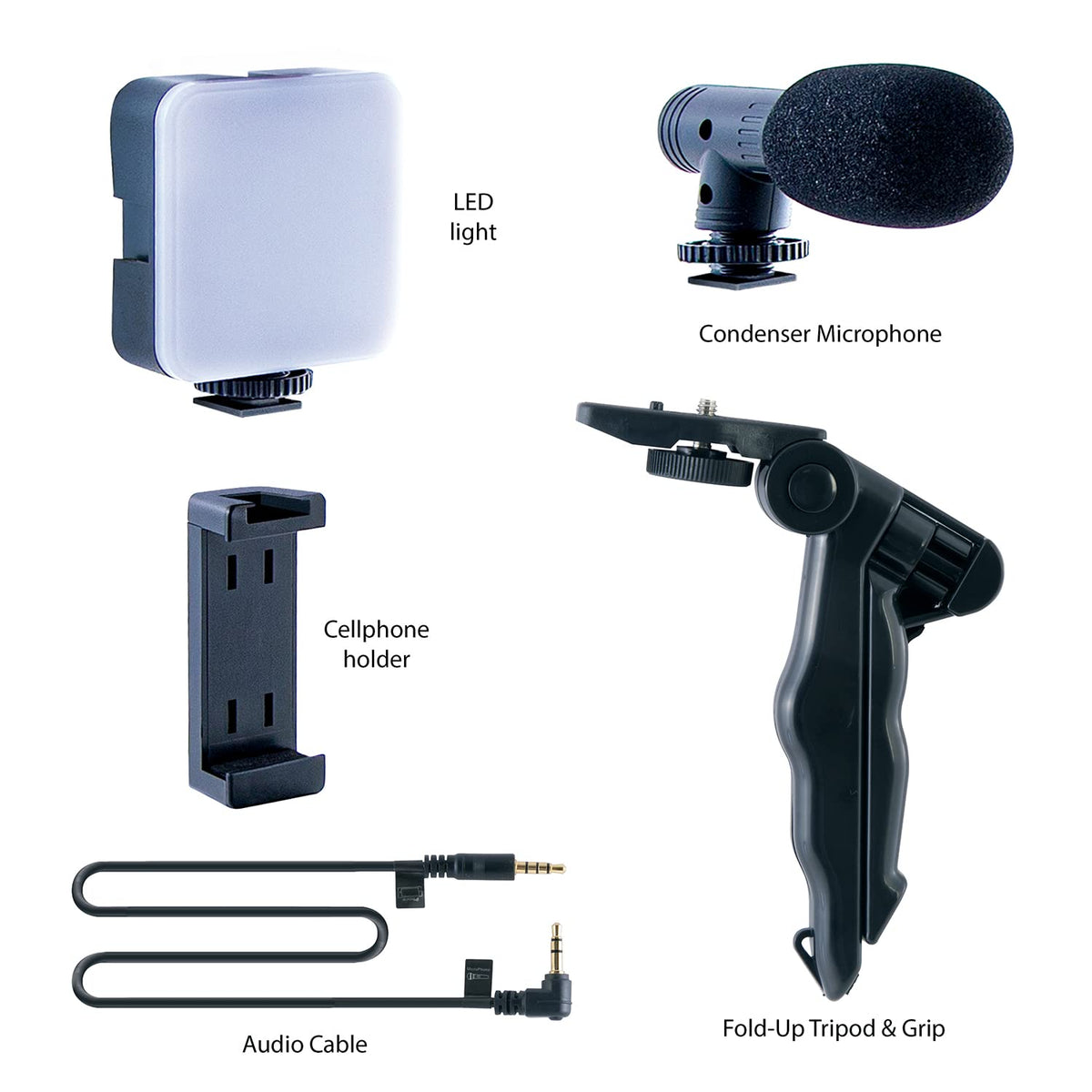Canal Toys Studio Creator Podcast Kit LED light delivers bright, adjustable illumination for videos.