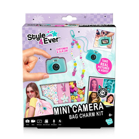Canal Toys Style 4 Ever turquoise mini camera bag charm adds color to backpacks