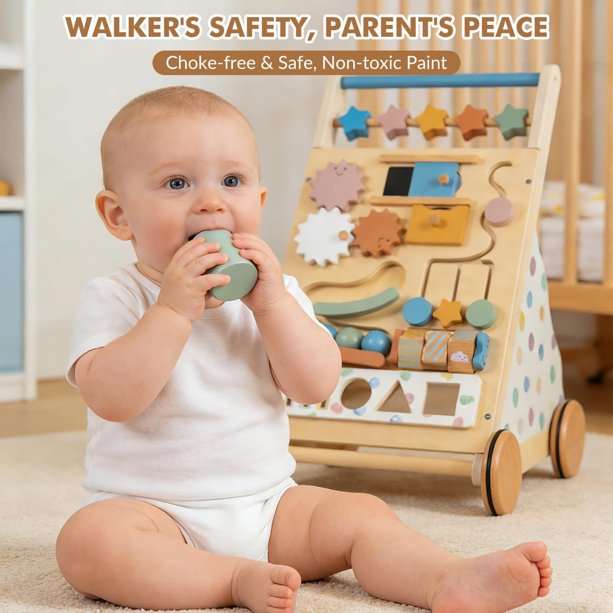 CANAMI Montessori growth through play encourages independence during early steps.
