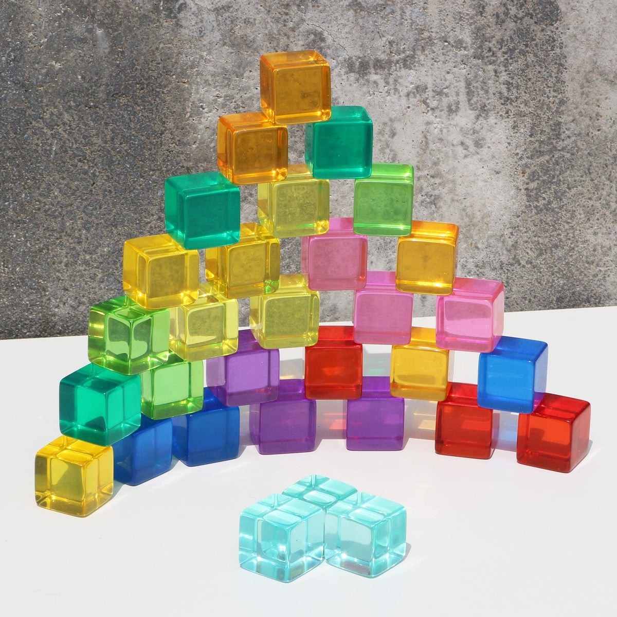 Candywood Rainbow Acrylic Gem Cubes gift-ready set for birthdays and holidays.