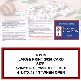 CANVUNTHY 4-pack mahjong cards ideal for lively game nights with friends