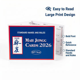 CANVUNTHY mahjong cards large-print design improves visibility for easy reading