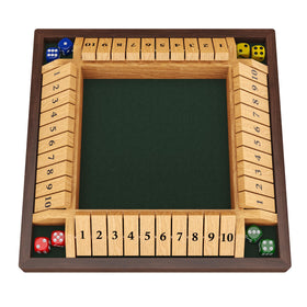 CANYAVE Shut The Box 4-player layout shown for social play