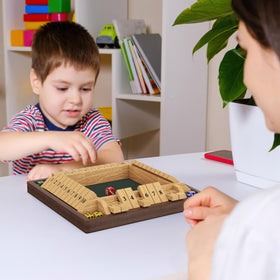 CANYAVE Shut The Box wooden construction with noise-reducing felt lining