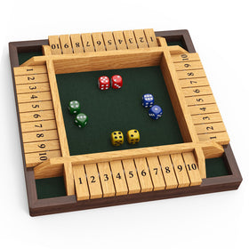 CANYAVE Shut The Box wooden board ready for a family game night