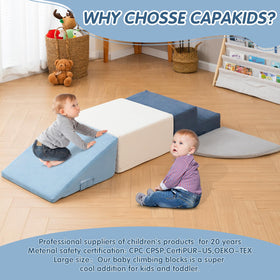 CAPAKIDS foam blocks expand to full size within 72 hours after unpacking.