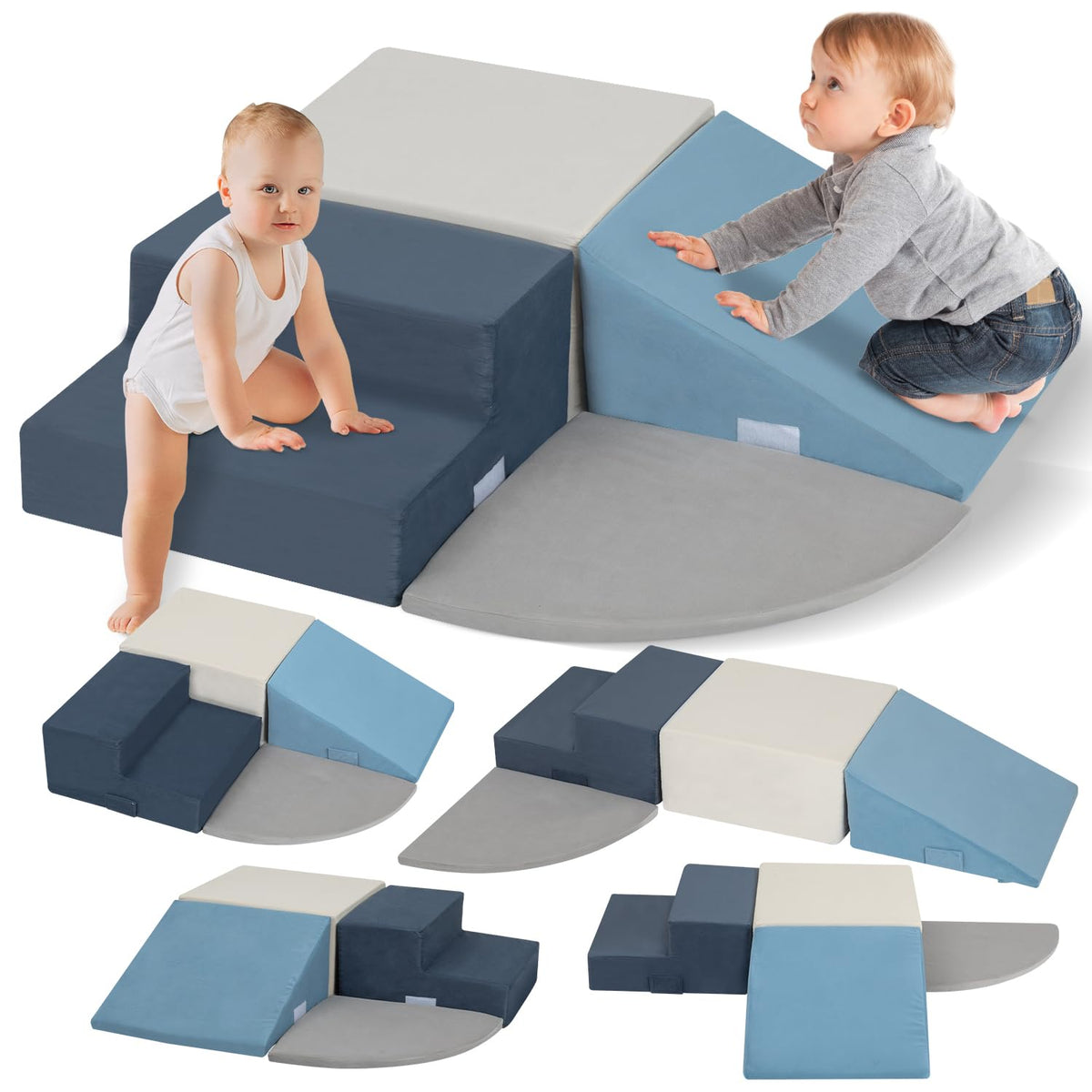 CAPAKIDS modular blocks support rolling, climbing, and sliding in compact spaces.