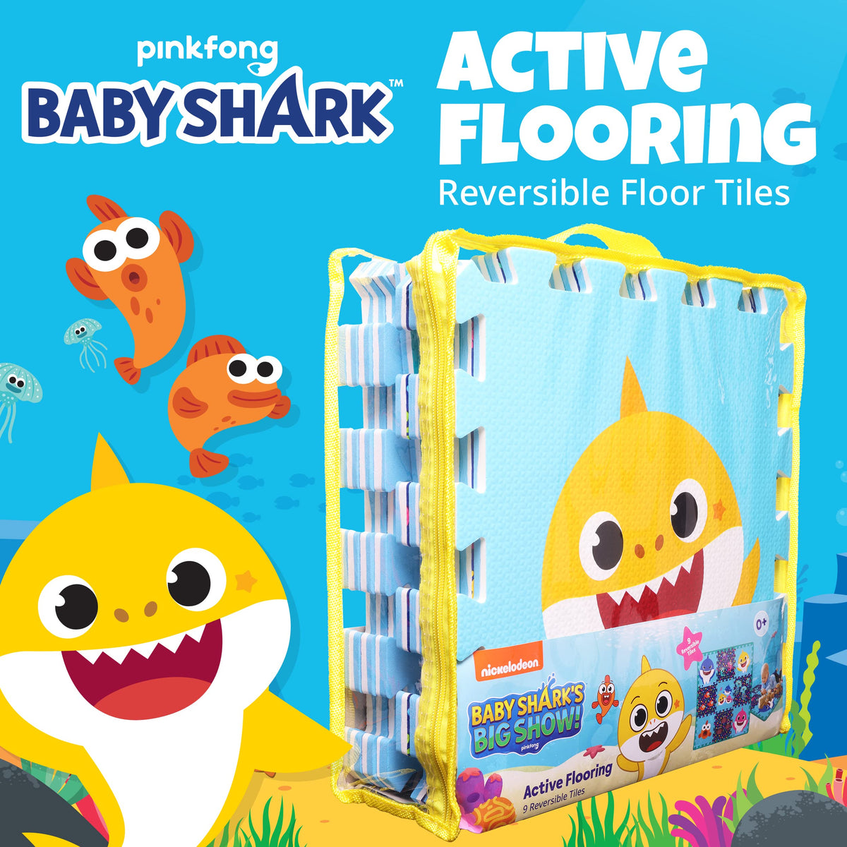 Capelli Sport interlocking puzzle tiles snap together for quick, flexible playroom layouts.