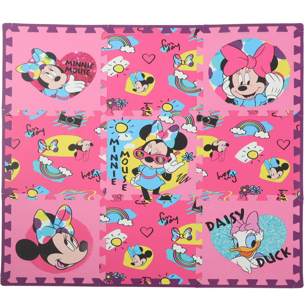 Capelli Sport Disney Minnie Daisy pad puzzle on a soft surface for safe, imaginative play.