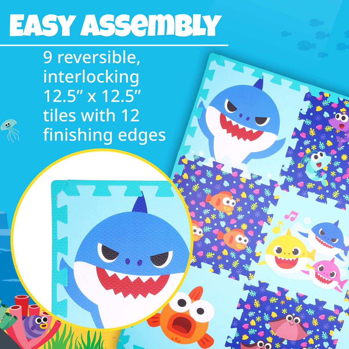 Capelli Sport non-slip surface helps protect floors during active kids' play.