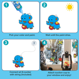 CAPKIT Thirty-Six Suncatcher Patterns for a versatile craft session