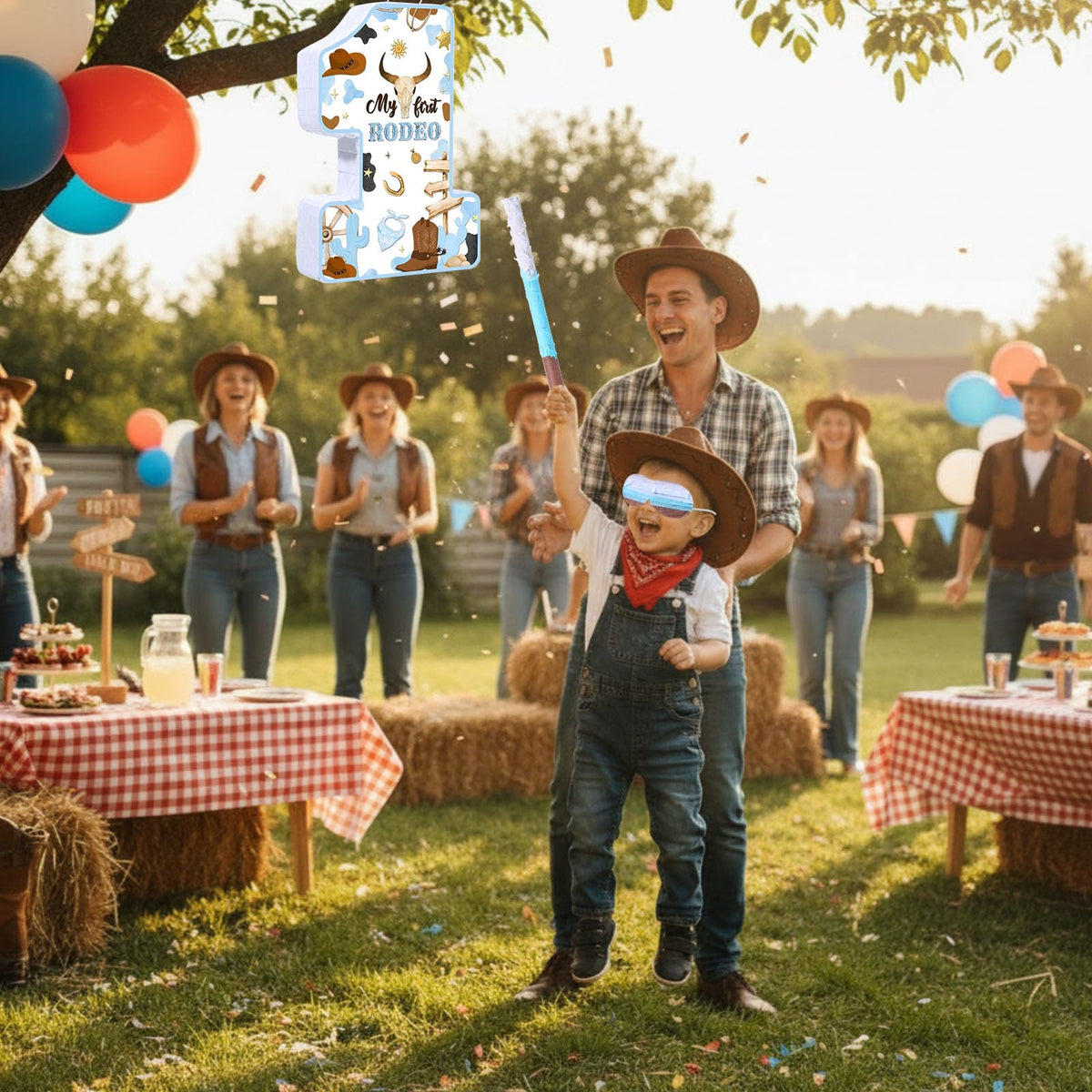 Capoda Cowboy Theme Party Decorations complement western party setup