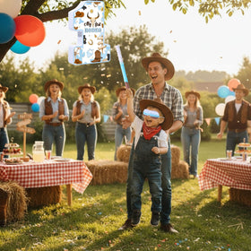 Capoda Cowboy Theme Party Decorations complement western party setup