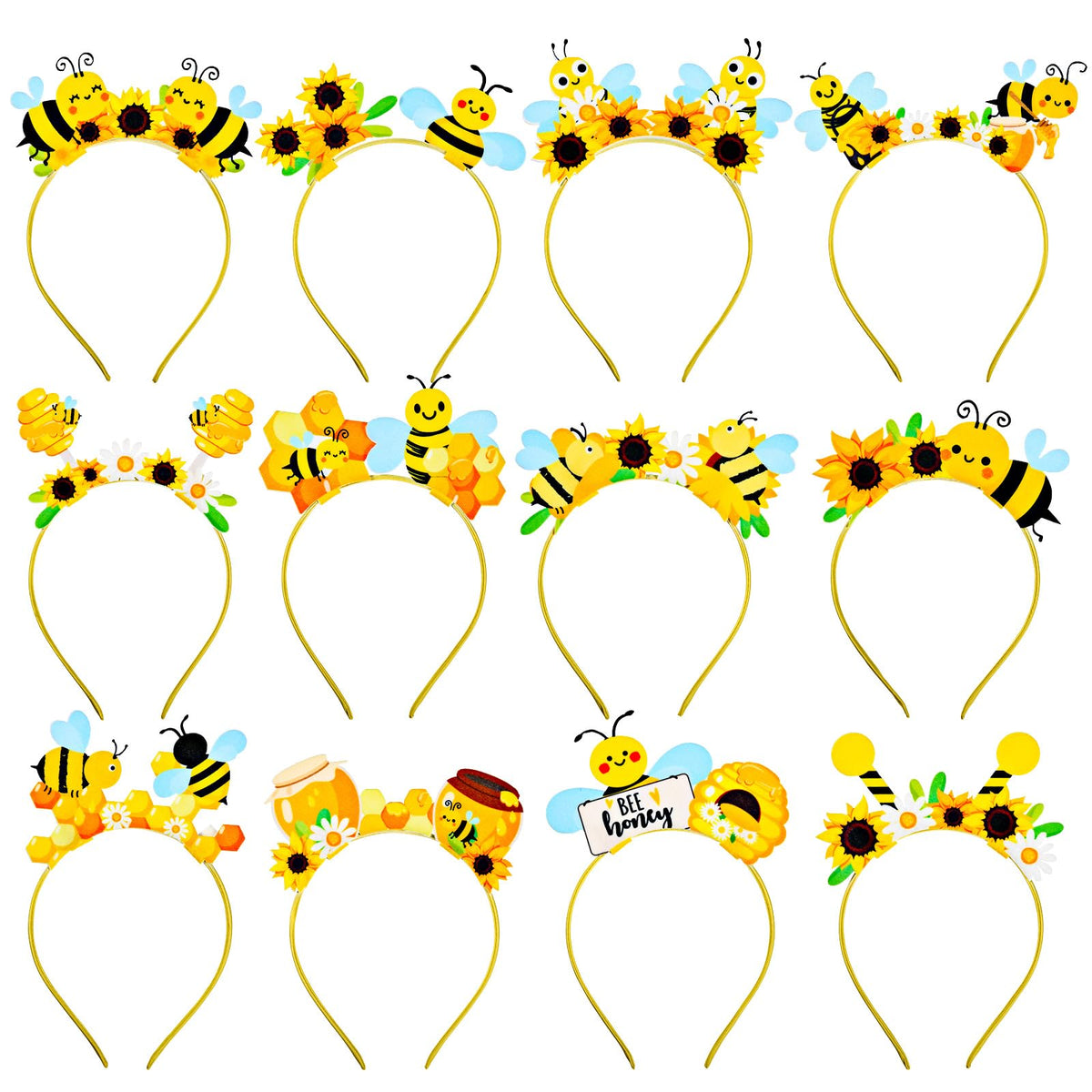 Capoda flower honey tentacle headband for festive party photos.