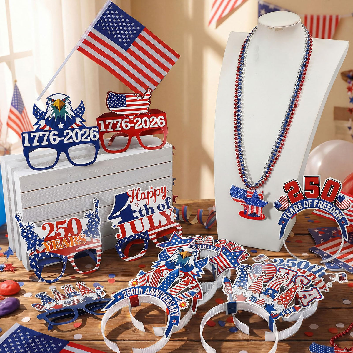 Capoda Independence Day necklaces add a playful sparkle to outfits