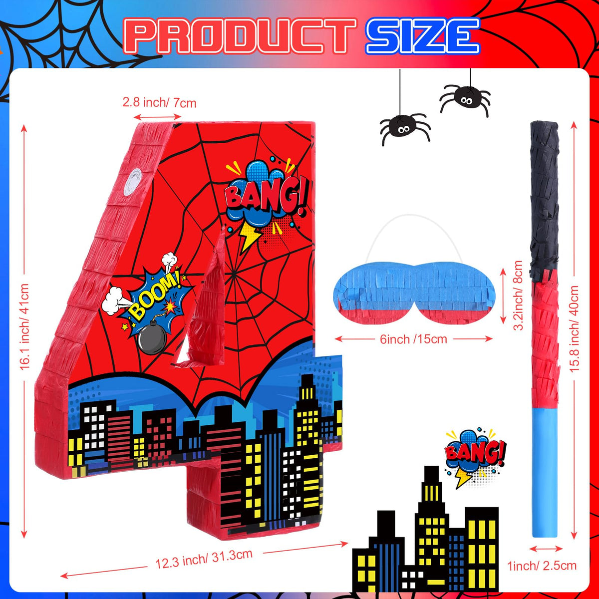 Capoda blindfold for spider piñata game and safe play