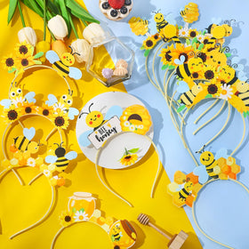 Capoda sunflower headband brightens birthday events and photo memories.