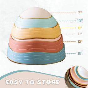 Capri & Camden Co Balance stones encourage color recognition and motor practice during indoor games.