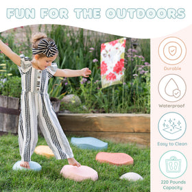 Capri & Camden Co Easy-clean toddler stones for quick wipe-down after outdoor adventures.