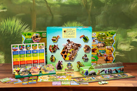 Capstone Games Sanctuary animal-tiles bring vibrant zoo life to your table.