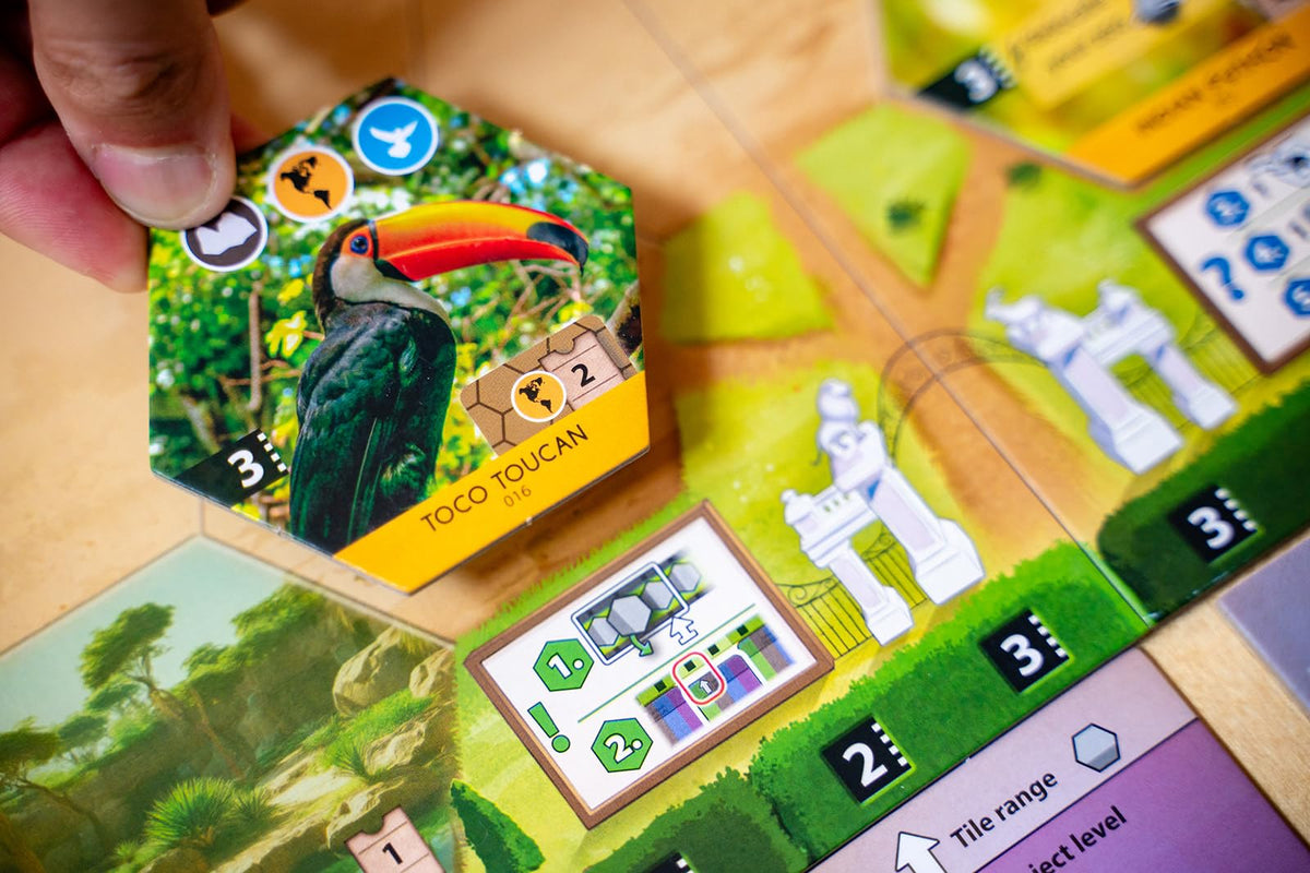 Capstone Games Sanctuary tile-placement challenges sharpen strategic thinking.